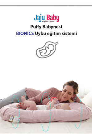 Mavi Puffy Babynest Lüx Baby Nest 70x55 Cm Anne Yanı Bebek Yatağı