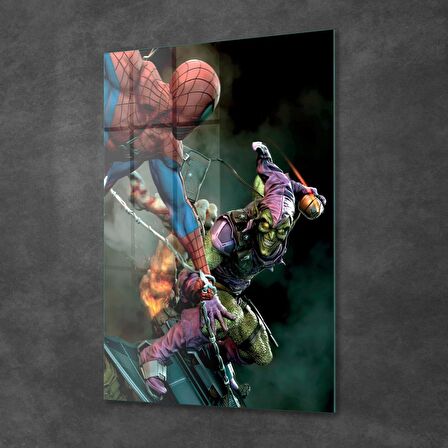 Decovetro Cam Tablo Spiderman Vs Green Goblin