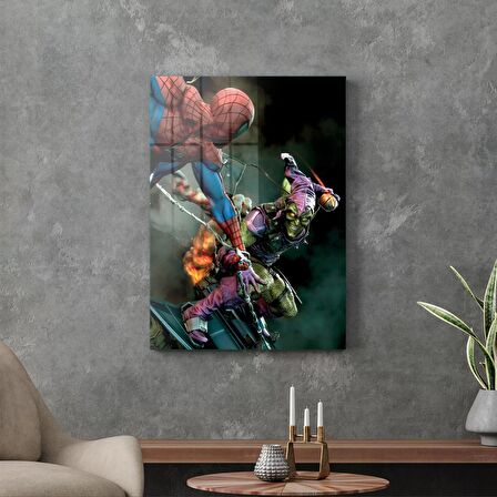 Decovetro Cam Tablo Spiderman Vs Green Goblin