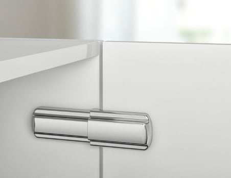 Häfele Üst kapak seti, Häfele Metalla 510 Lapis 110° gizli menteşe için - Krom Renkli, mat