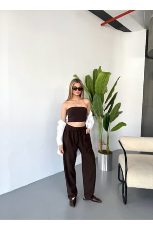 Jemmy Kadın Keten Pantolon W305
