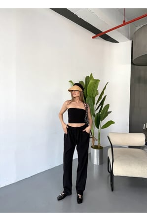 Jemmy Kadın Keten Pantolon W305