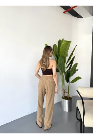 Jemmy Kadın Keten Pantolon W305