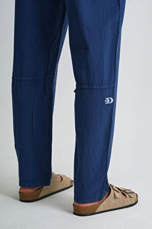 Marmaris Erkek Keten Karışımlı Dikiş Detaylı Relaxed Pantolon E210-17