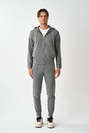 Tech Fleece Double Face Kapüşonlu Erkek Eşofman Takım E213