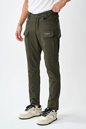 Soft Shell Rüzgar, Su & Soğuk Geçirmez İçi Polarlı Kışlık Taktik Pantolon E218-8