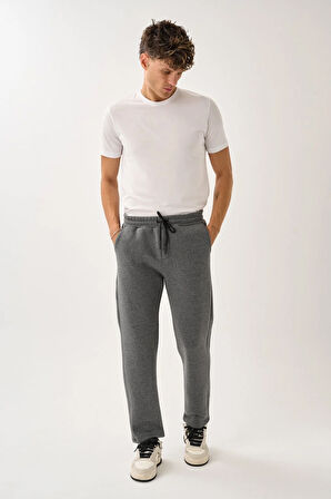 Erkek Üç İplik İçi Pamuklu Kalın Kumaş Eşofman Alt E219-4