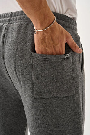 Erkek Üç İplik İçi Pamuklu Kalın Kumaş Eşofman Alt E219-1