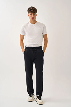 Erkek Üç İplik İçi Pamuklu Kalın Kumaş Eşofman Alt E219-39