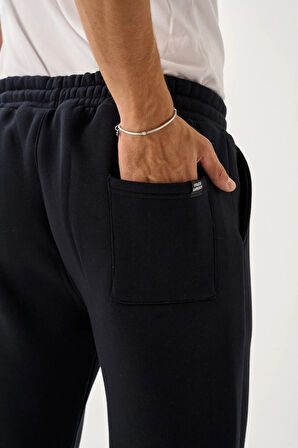 Erkek Üç İplik İçi Pamuklu Kalın Kumaş Eşofman Alt E219-37