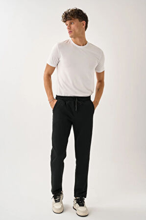 Erkek Üç İplik İçi Pamuklu Kalın Kumaş Eşofman Alt E219-19