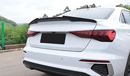 Audı A3 Sedan 2021+  M4 Spoıler  - Pıano Black (Parlak Sıyah)