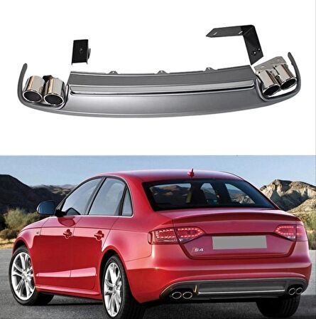 Audı A4 2009-2011 S4 Difüzör Ve Egzoz Seti