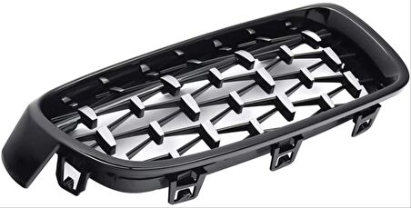 Bmw 3 Serısı F30 2012-2018 Böbrek Dıamond Panjur Pıano Black-