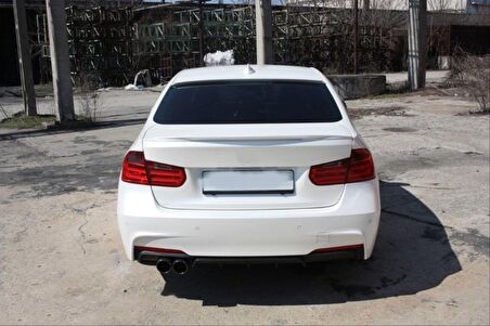 Bmw 3 Serısı F30 2012-2018 M Dıfüzör Sol Tek Çıkıs Kalın - Pıano Black