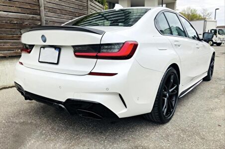 Bmw 3 Serısı G20 2019+  Dıfüzör 3.40İ Ve Siyah Egzoz Seti  ( M-Sport)
