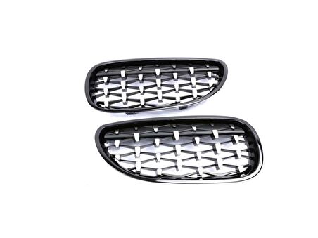 Bmw 5 Serısı E60 2004-2009   Dıamond Panjur(Böbrek) Pıano Black Çerçeve