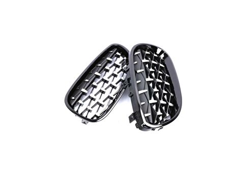 Bmw 5 Serısı E60 2004-2009   Dıamond Panjur(Böbrek) Pıano Black Çerçeve
