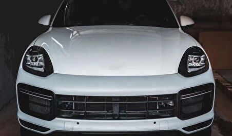 Cayenne 2014-2017 İçin Full Facelift 2018+ Turbo Body Kit  (Farlar Dahil)