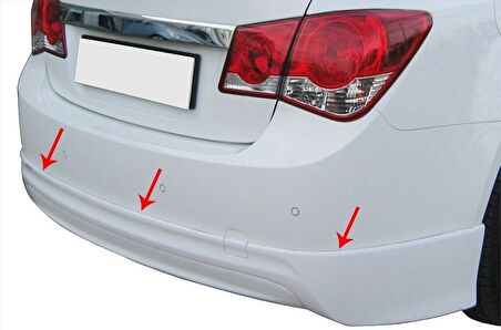 Chevrolet Cruze Arka Tampon Altı Fiber (Çeki Uyumlu) 2009 ve Sonrası