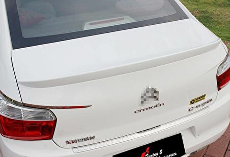 Citroen C Elysee 2013 - Bagaj Üzeri Spoiler - Plastik