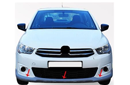 Citroen C-Elysee Ön Tampon Altı Fiber 2012 ve Sonrası