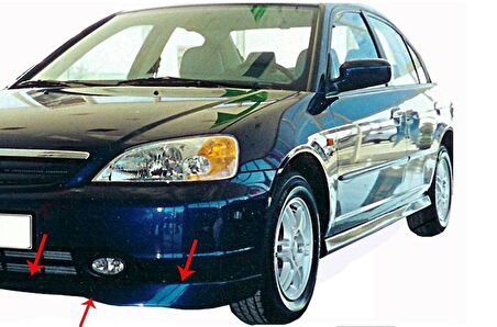 Honda Civic 7 Ön Tampon Altı Fiber 2001-2003