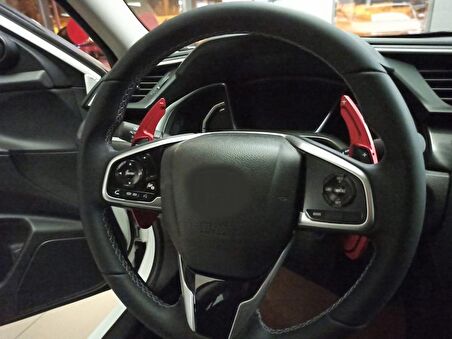 Honda Cıvıc Fc5 2016+ Paddle Shıft (F1 Vıtes Kulakcık) - Kırmızı