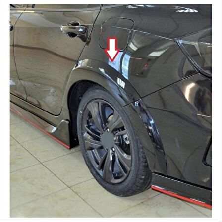 Honda Cıvıc Fc5 2016-2020 Arka Camurluk Kabartma Dızayn A (Typer)