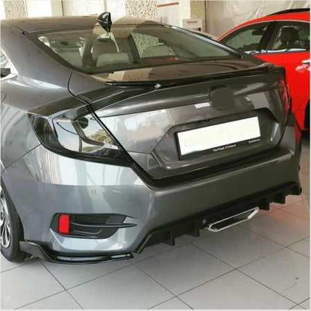 Honda Cıvıc Fc5 2016-2020 Arka Çıkıntılı Flap Pıano Black