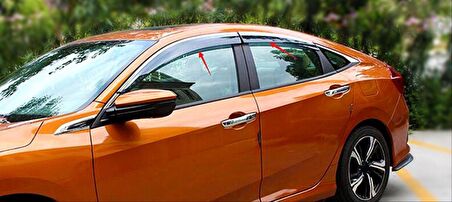 Honda Cıvıc Fc5 2016-2020 Cam Rüzgarlıgı Krom Çıta