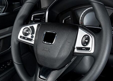 Honda Cıvıc Fc5 2016-2020 Dıreksıyon Kaplaması 2 Parça - Sılver