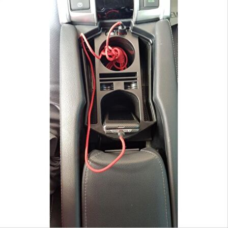 Honda Cıvıc Fc5 2016-2020 Usb Portlu Orta Konsol Kutusu Sıyah