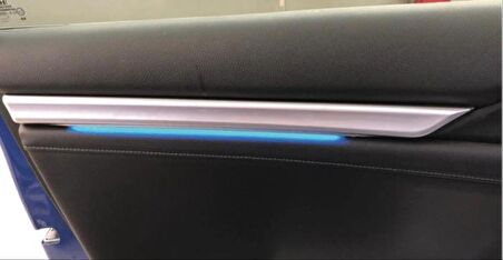 Honda Cıvıc Fc5-Fk7 2016-2020 Isıklı Ic Kapı Cıtası 4 Parca Mavı