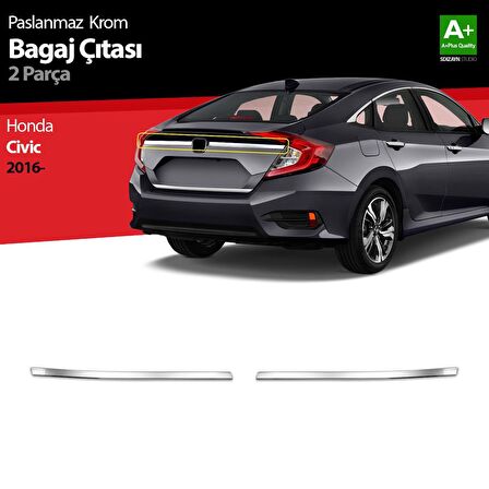 Honda Civic Krom Bagaj Çıtası 2 Prç 2016 Üzeri