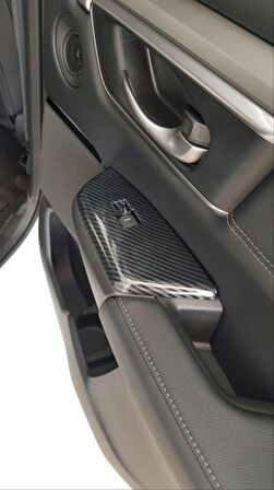 Honda Cr-V 2018-2021 Kapı Kolçak Kaplama Karbon