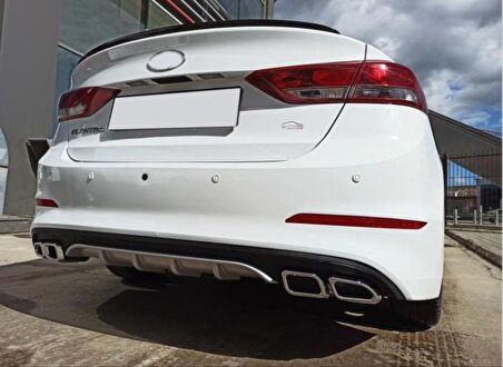 Hyundaı Elantra 2016-2018 4 Egzoz Sılver Dıfüzör
