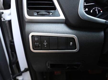 Hyundaı Tucson 2015-2018 Kontrol Panel Kaplama - Sılver (Abs)