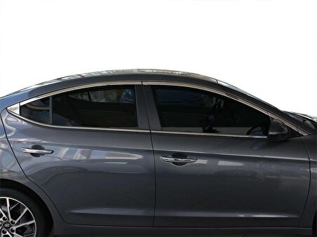 Hyundai Elantra 6 Cam Çerçevesi 14 Prç Krom 2016 Ve Sonrası