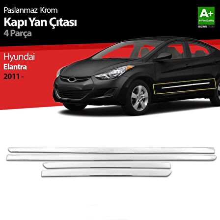 Hyundai Elantra Krom Kapı Yan Çıtası 2011 Üzeri