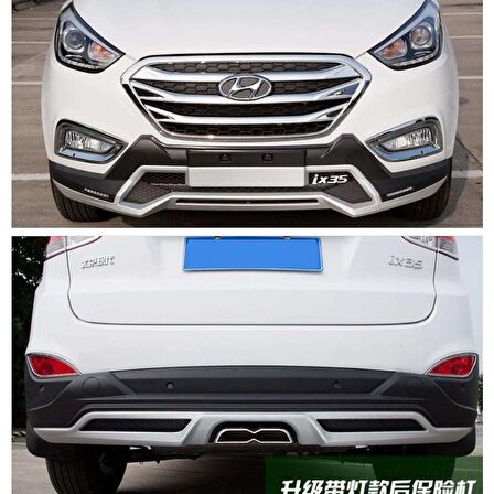 Hyundai İx35 2010- Ön Ve Arka Koruma Çift Çıkış Egsozlu Egzozlu