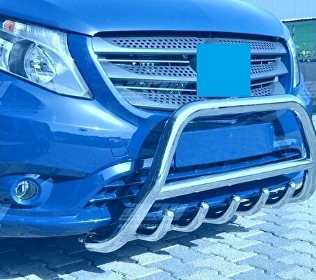 Kıa Sportage 2004-2009 Ön Koruma Paslanmaz Krom