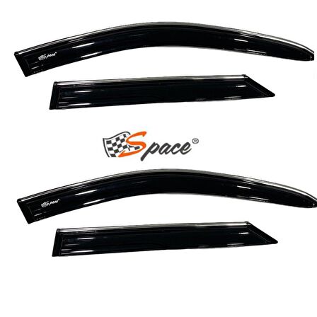 Krom Cam Rüzgarlığı 1.2Mm Dacia Stepway 4'Lü / Caru455