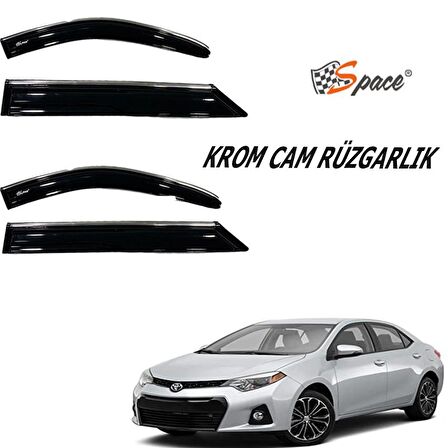 Krom Cam Rüzgarlığı Toyota Corolla 2014-2018/ Caru400