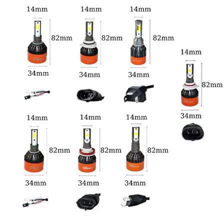 Led Far Ampulü Beyaz 48W 12V 8000Lm H9006 / Laam98