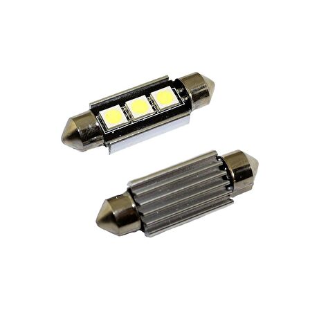 Ledli Dekoratif Sofit Ampul 2X3 Smd Canbus Beyaz 12V/Laam153