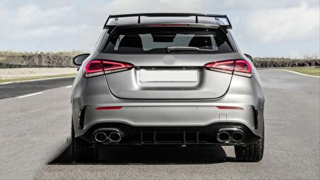 Mercedes A45 W177 Hb 2019+ Sılver Dıfüzör & Egzoz Setı-  Sılver Egzoz Ile