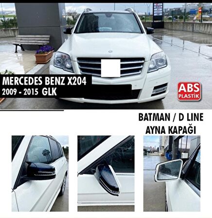 Mercedes Glk Serisi  X204 (2009-2015) Batman Yarasa Ayna Kapağı (Parlak Siyah)