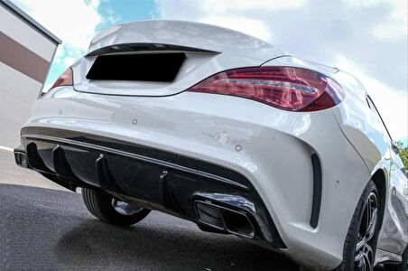 Mercedes W117 Cla 45 Dıfüzör & Egzoz Setı 13-15 Sıyah Egzoz Ile