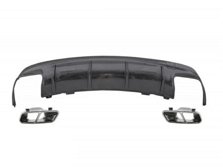 Mercedes W117 Cla 45 Dıfüzör & Egzoz Setı 16-19 Sılver Egzoz Ile